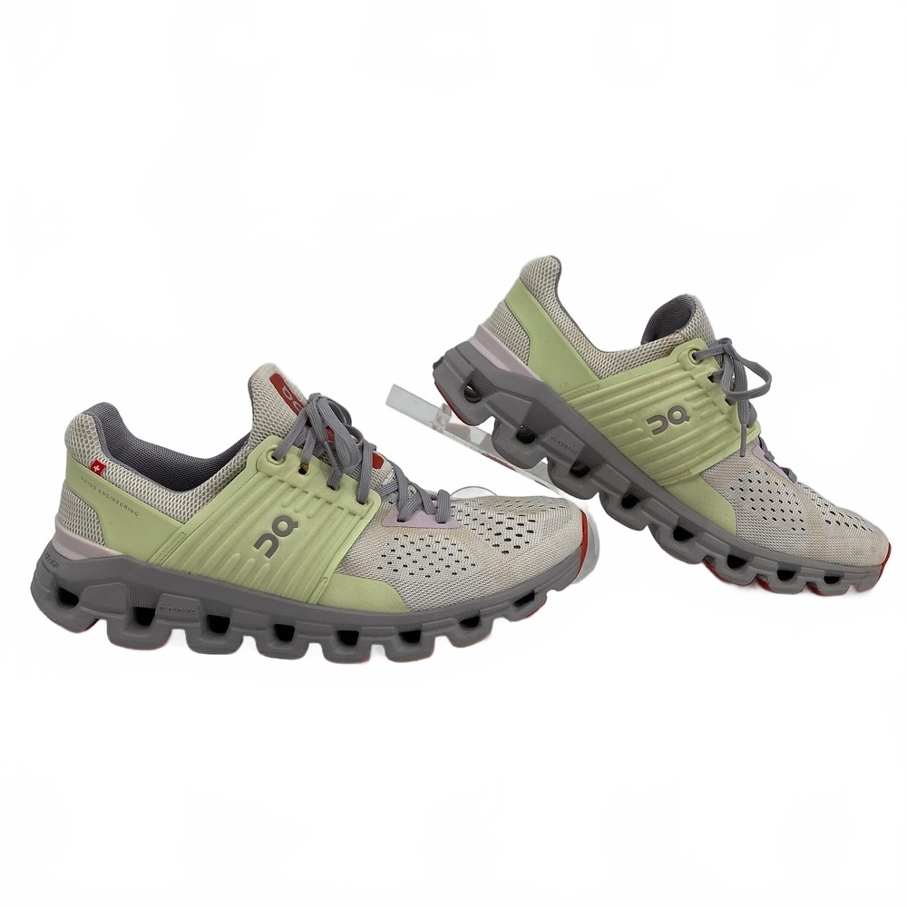 On Gray Green Cloudswift 4 Sneakers | Women’s Size 9.5